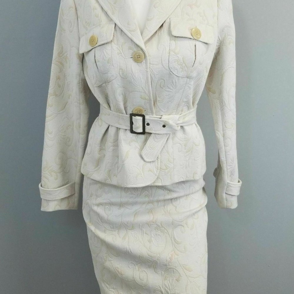 Vintage Spiegel Suit Size 6/8 Beige two piece